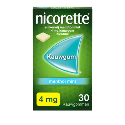pdp-image-Nicorette Nicotine menthol mint kauwgom 4mg