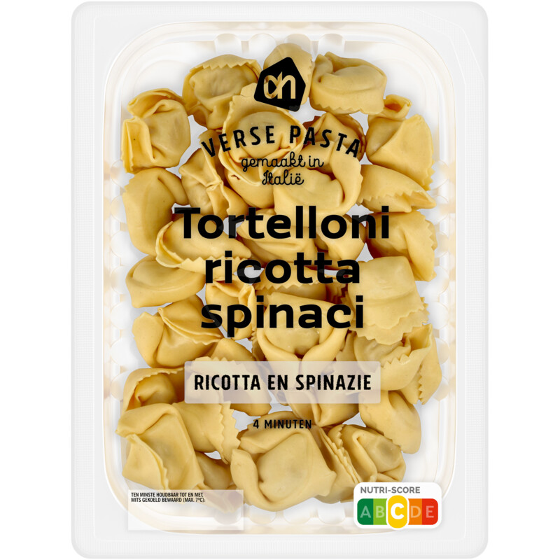Een afbeelding van AH Tortelloni verdi ricotta spinaci