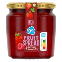 AH Fruitspread aardbei framboos