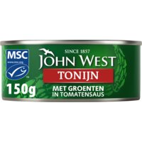Een afbeelding van John West Tonijnstukken met groente