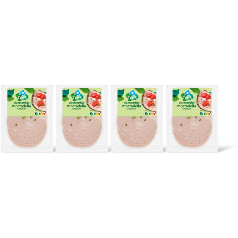 AH Terra Plantaardige mortadella met pistache 4pk