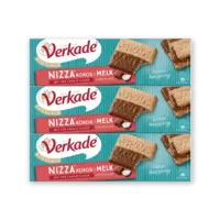 Verkade Nizza kokos melk chocolade 3-pack