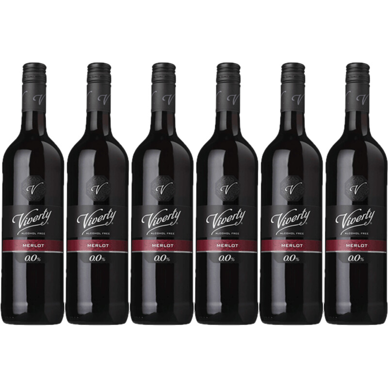 Een afbeelding van Viverty Merlot alcoholvrij 6 flessen