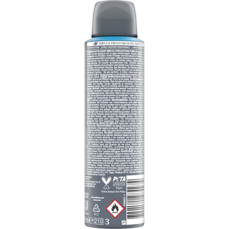 Een afbeelding van Dove Men+care clean comfort deodorant spray