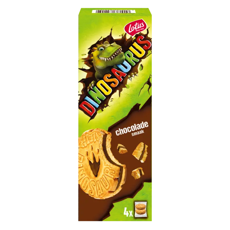 Lotus Dinosaurus gevuld chocolade bel