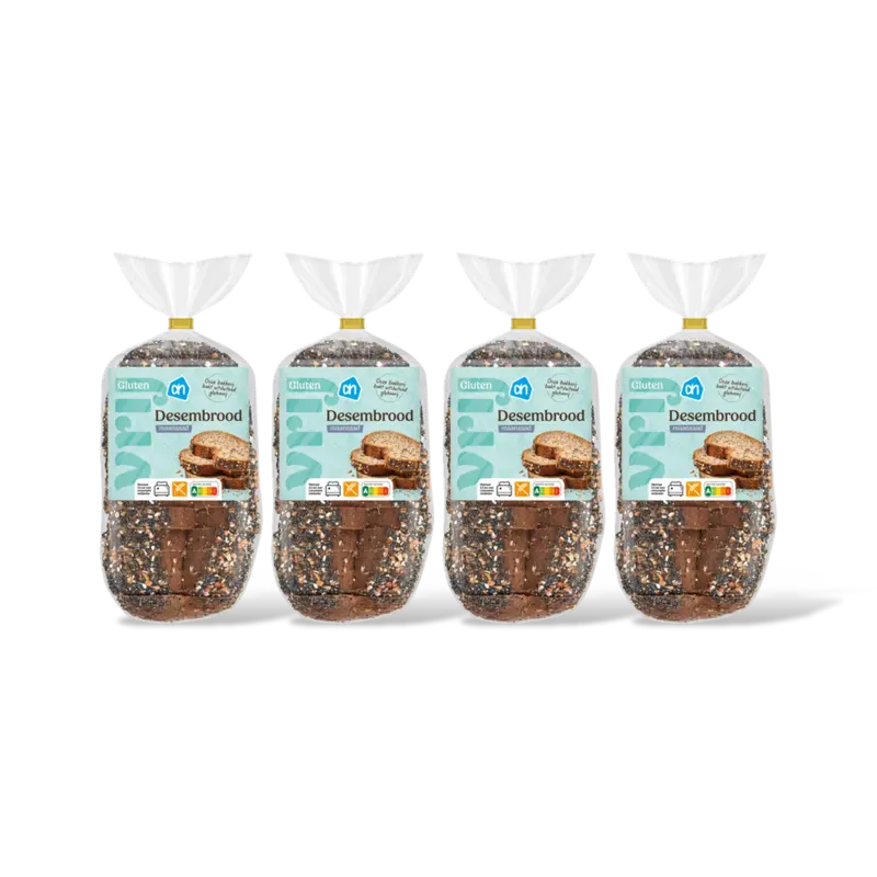 AH Glutenvrij Desembrood maanzaad 4-pack