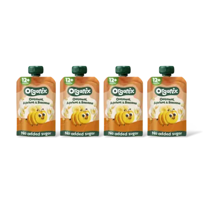 pdp-image-Organix Knijpfruit haver abrikoos banan 12m+ 4pk