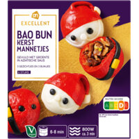 Een afbeelding van AH Excellent Bao bun kerstmannetjes
