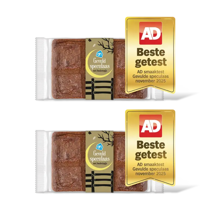 AH Gevuld speculaas met banketspijs 2-pack