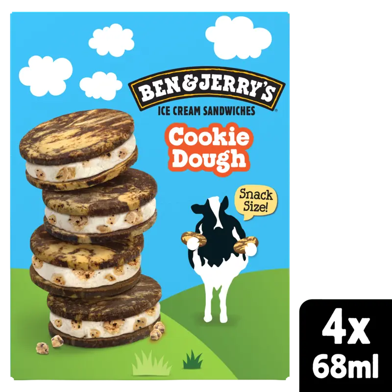 Ben & Jerry's Sandwich cookie dough 4 st.