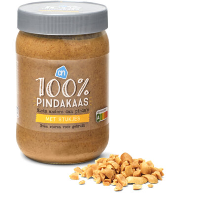 pdp-image-AH 100% Pindakaas met stukjes pinda