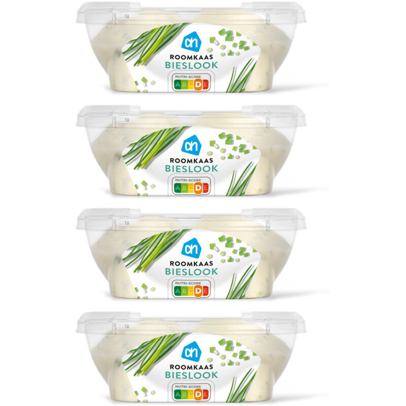 AH Roomkaas bieslook 4-pack