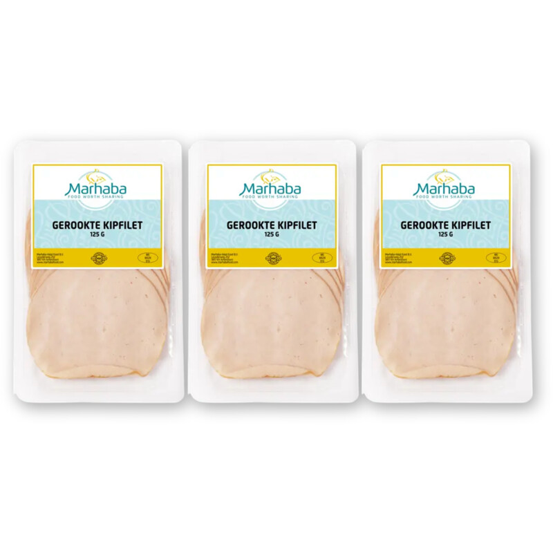 Marhaba Gerookte kipfilet 3-pack