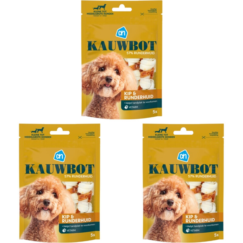 Een afbeelding van AH Kauwbot middelgrote hond 3-pack