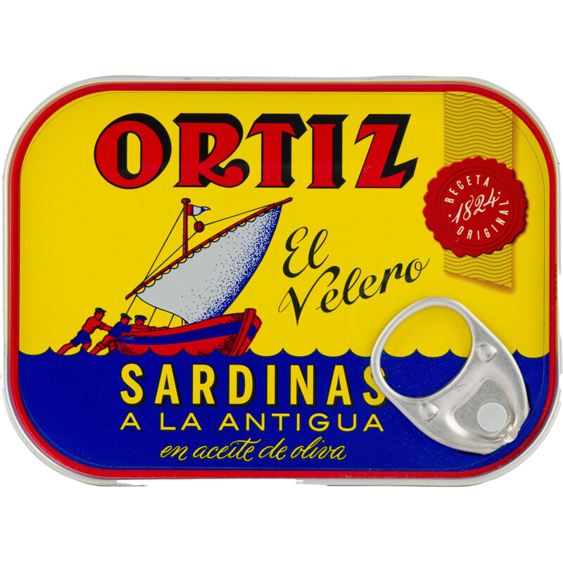 Een afbeelding van Ortiz Sardines borrelblikje