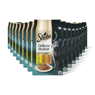 pdp-image-Sheba Delices du jour in saus kip/kalkoen 15pk