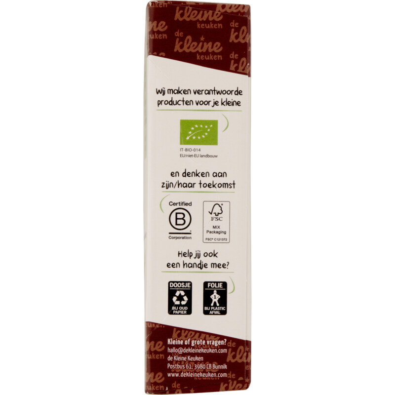Een afbeelding van De Kleine Keuken Biologische chocokoekjes 18m+