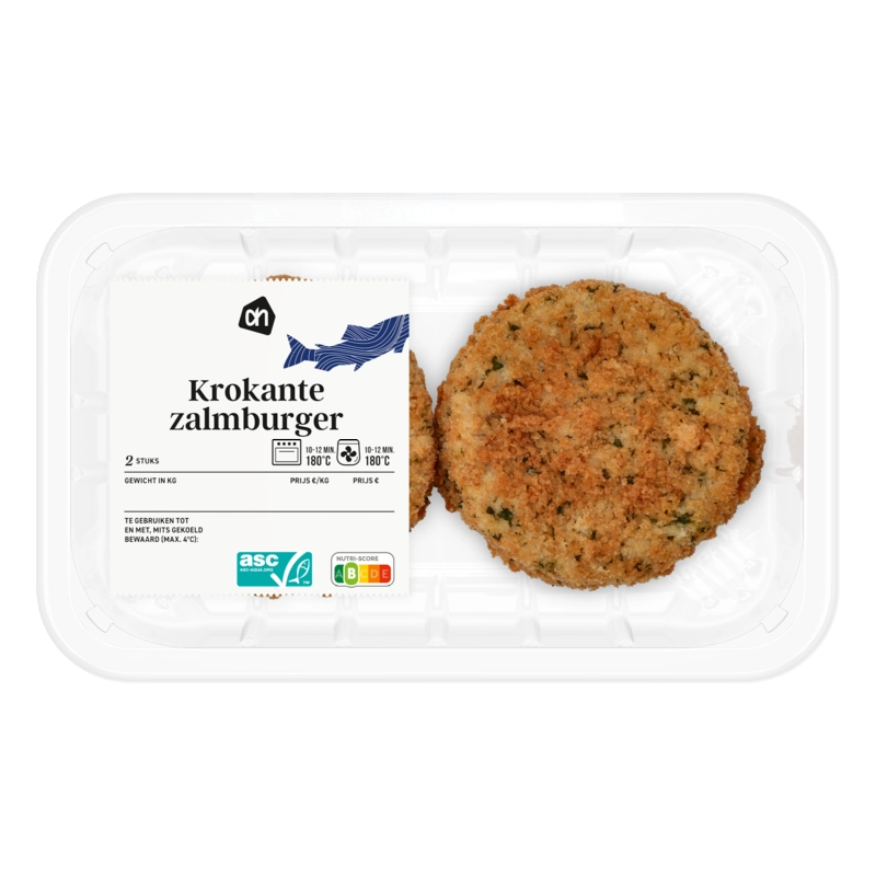 AH Krokante zalmburger