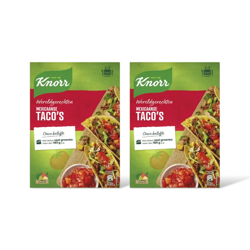 Knorr Wereldgerechten Mexicaanse taco's 2-pack