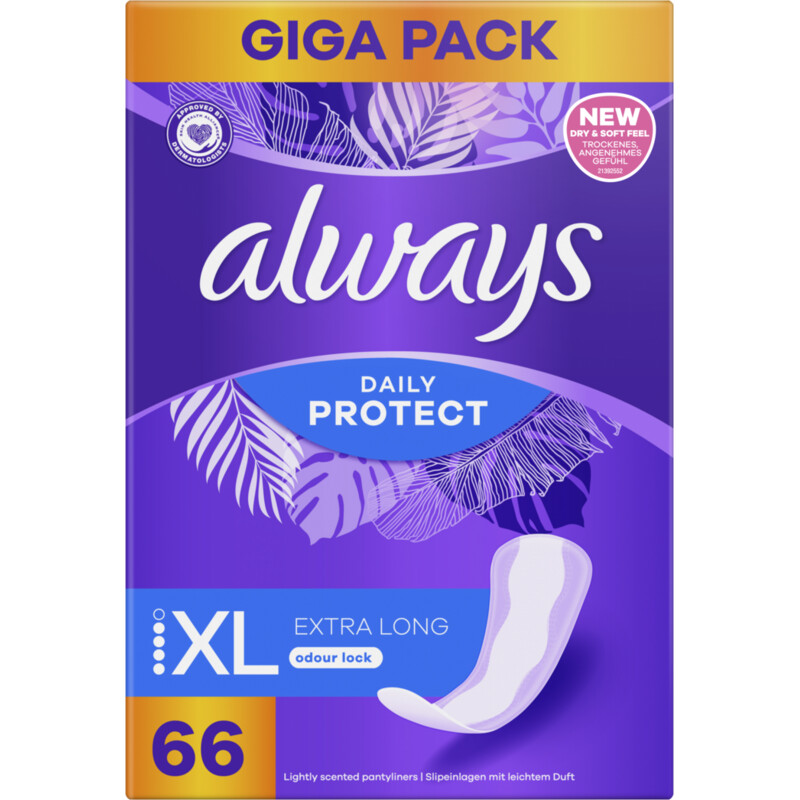 Always Dailies long plus inlegkruisjes gigapack