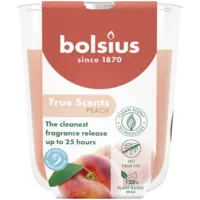 Bolsius True scents geurglas peach 8cm