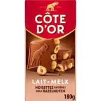 Côte d'Or Chocoladereep melk hele hazelnoten
