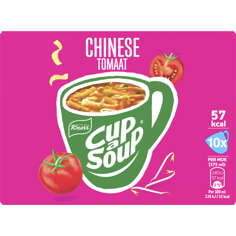 Een afbeelding van Knorr Cup-a-soup Chinese tomaat 10-pack