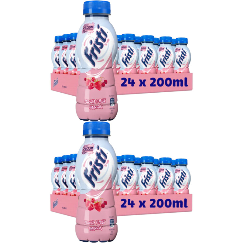 Fristi Rood fruitsmaak 24-pack 2-pack