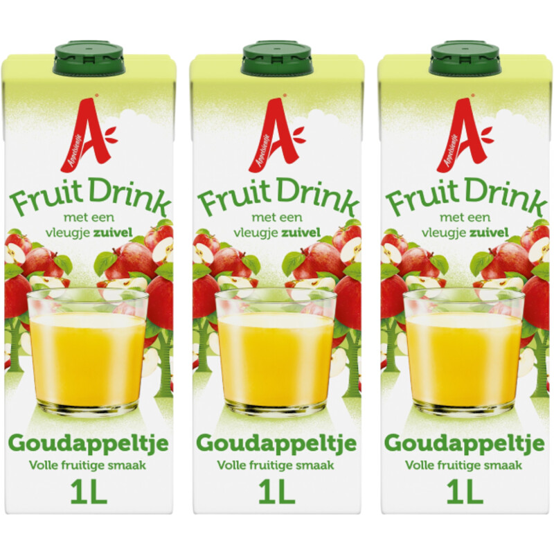 Een afbeelding van Appelsientje Fruitdrink goudappeltje 3-pack
