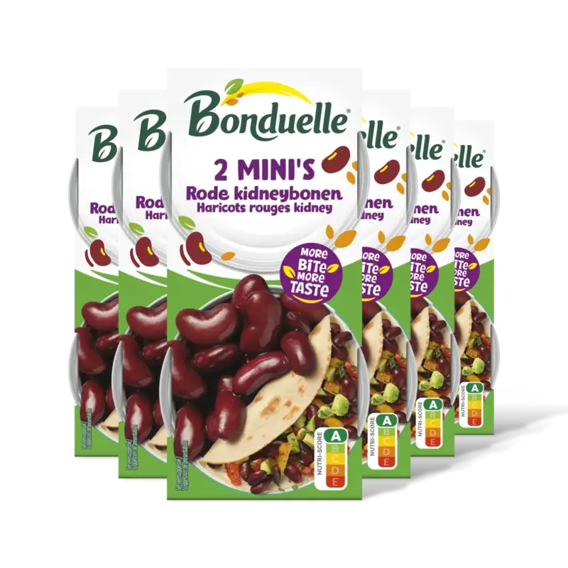Bonduelle Bonduelle Rode kidneybonen 2 mini 6-pack