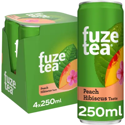 pdp-image-Fuze Tea Black ice tea peach hibiscus 4-pack