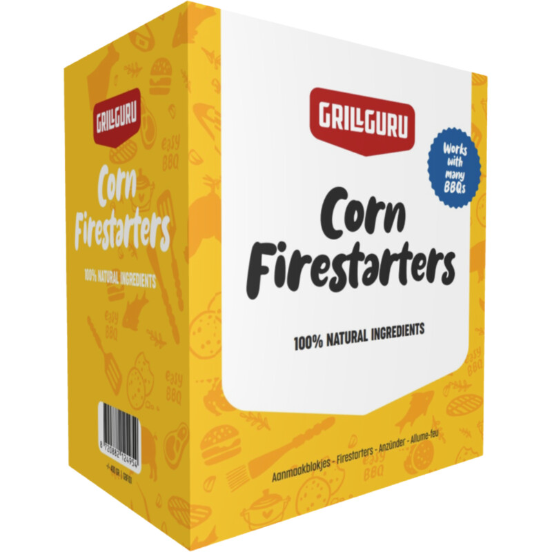 Een afbeelding van Grill Guru Corn firestarters