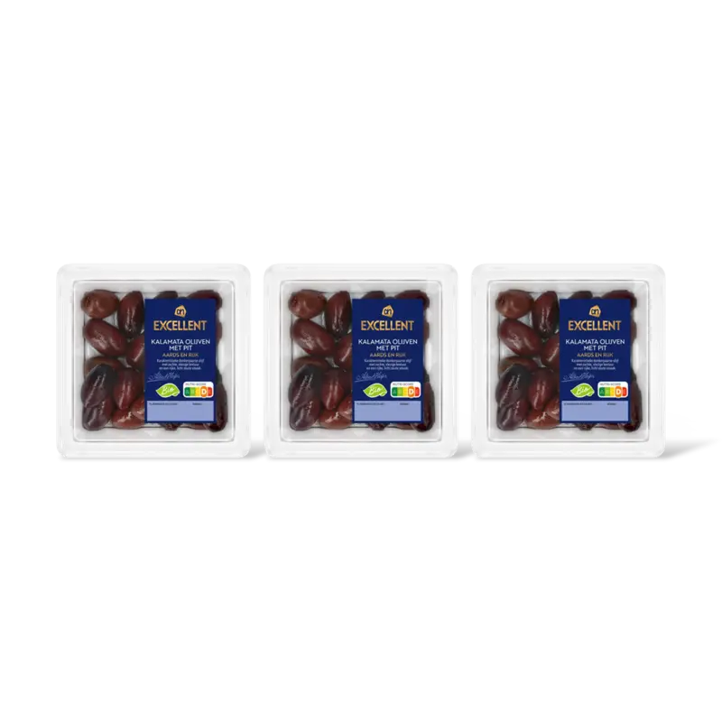 Biologische kalamata olijven met pit 3pk