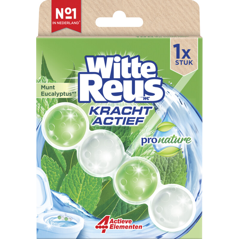 Een afbeelding van Witte Reus Toiletblok kracht actief munt eucalyptus