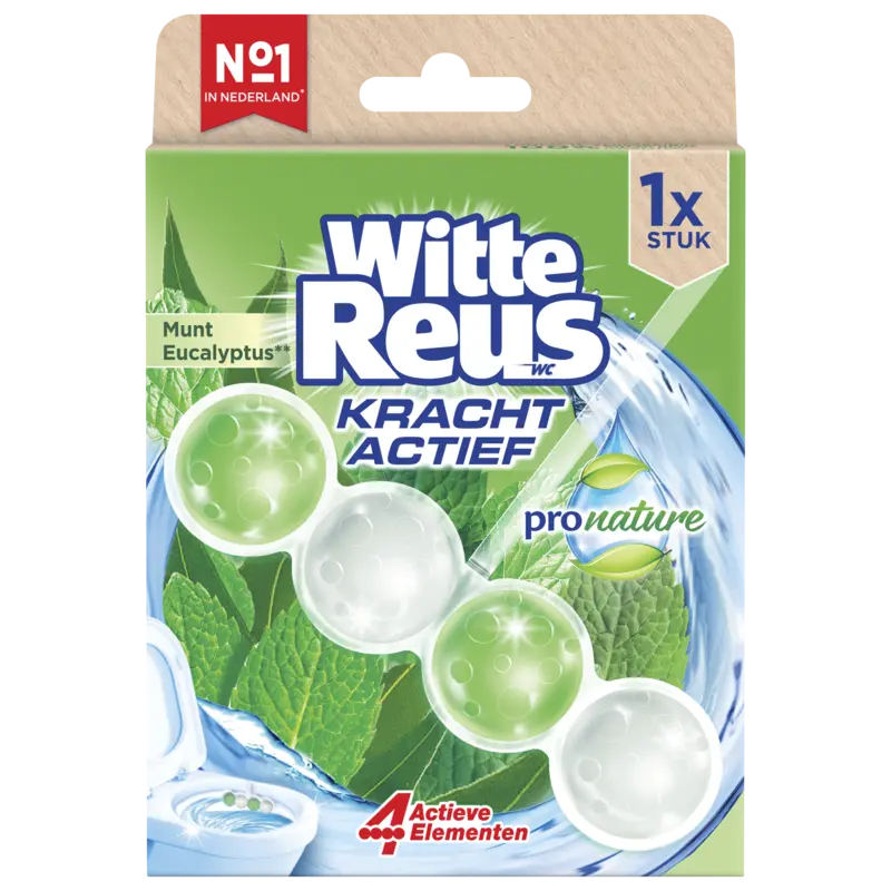 Witte Reus Toiletblok kracht actief munt eucalyptus