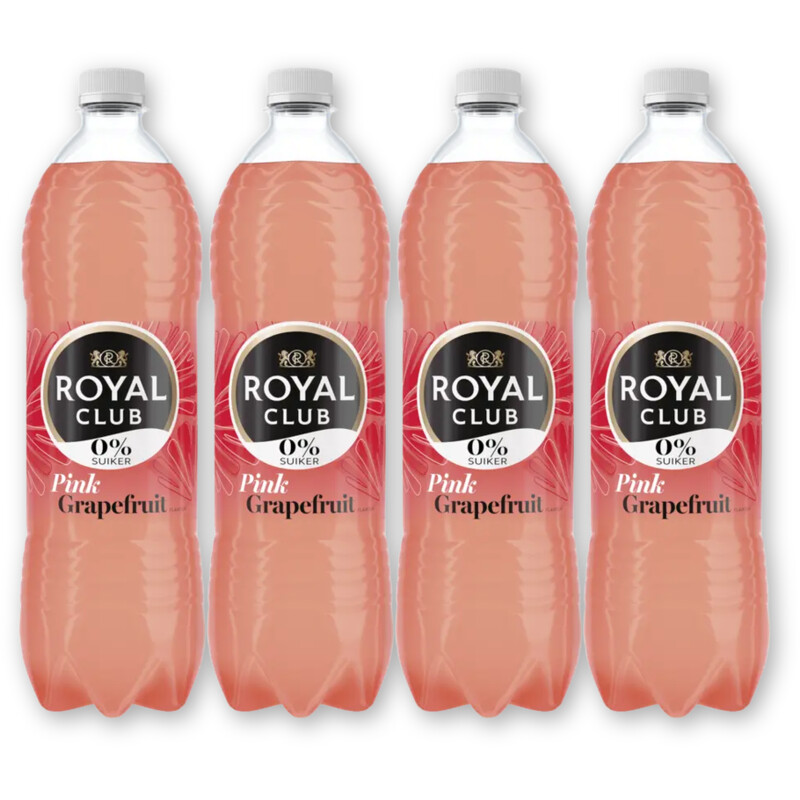 Royal Club Pink grapefruit 0% suiker 4-pack