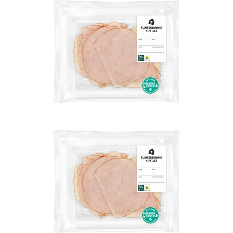Een afbeelding van AH Scharrel flinterdunne kipfilet 2-pack