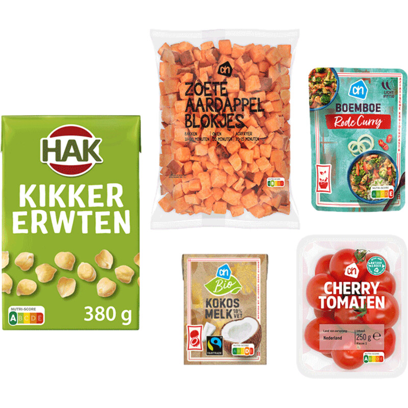 Een afbeelding van Hak Curry met kikkererwten pakket