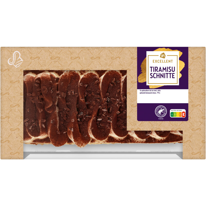 Een afbeelding van AH Excellent Tiramisu schnitte