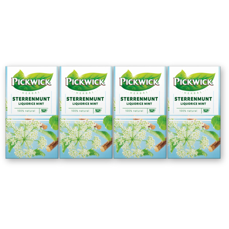 Pickwick Sterrenmunt kruidenthee 4-pack