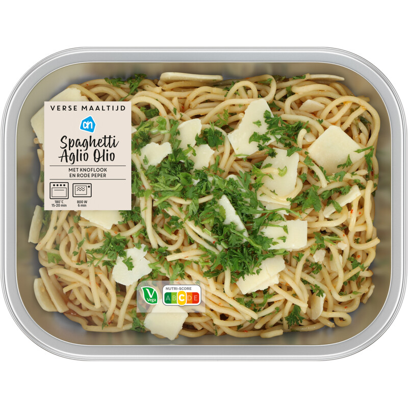 AH Verse maaltijd spaghetti aglio olio