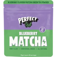 Een afbeelding van Perfect Ted Blueberry smaak matcha powder