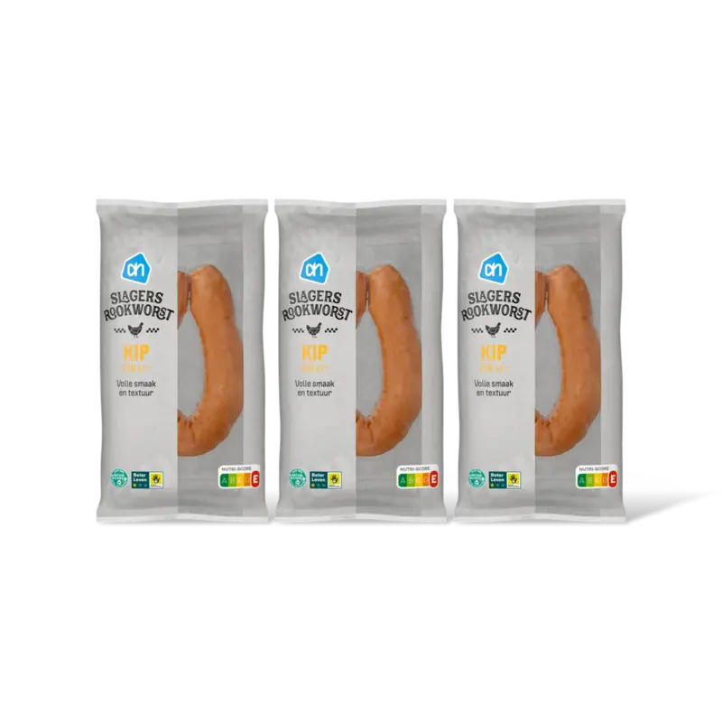 AH Slagersrookworst kip 3-pack