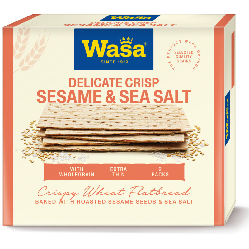 Een afbeelding van Wasa Delicate crisp sesame & seasalt