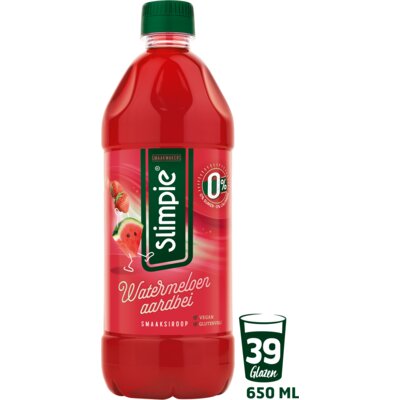 pdp-image-Slimpie Watermeloen aardbei siroop 0% suiker