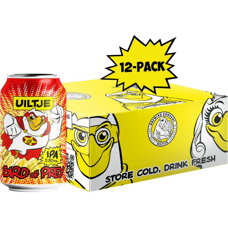Een afbeelding van Uiltje Brewing Bird of prey IPA 12-pack