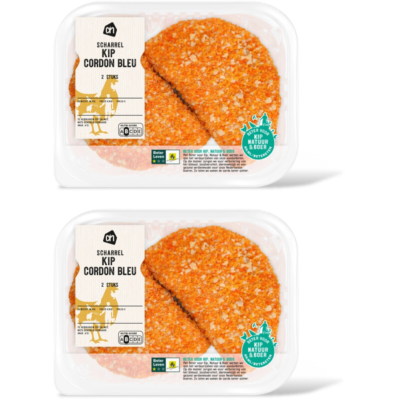 AH Scharrel kip cordon bleu 2 stuks 2-pack