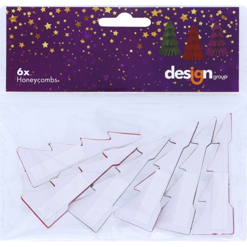 Een afbeelding van Hoomark Honeycombs kerstbomen