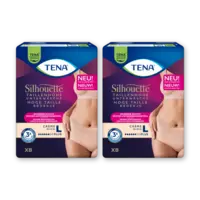 Tena Silhouette plus high waist creme L 2-pck