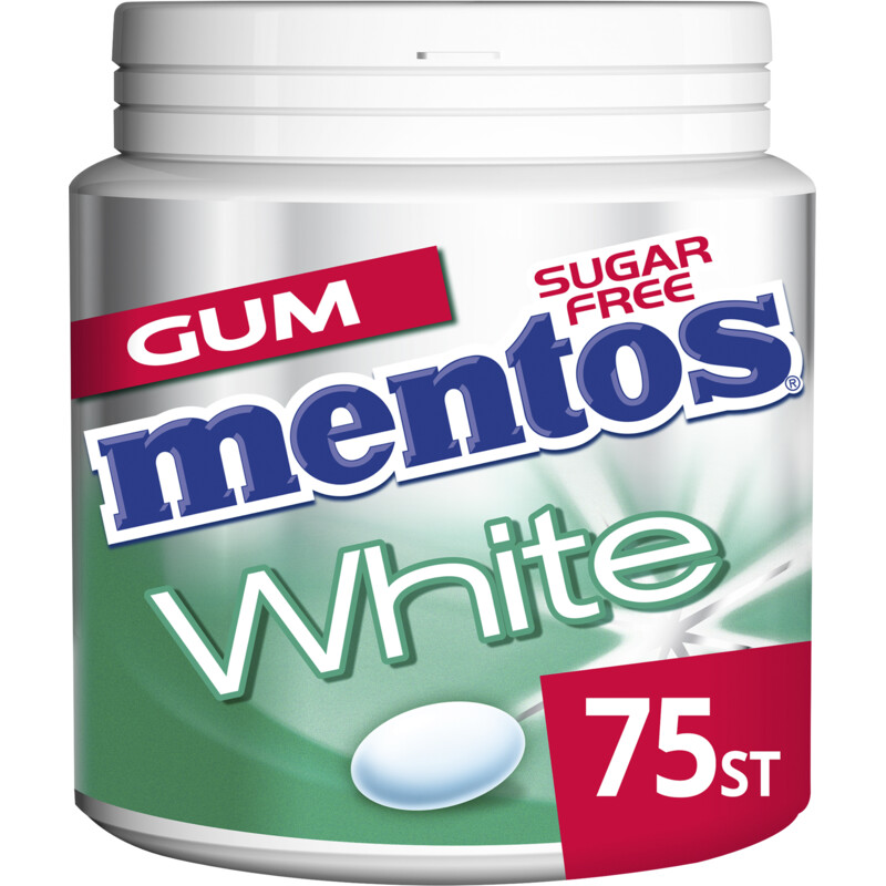 Een afbeelding van Mentos Gum White green mint